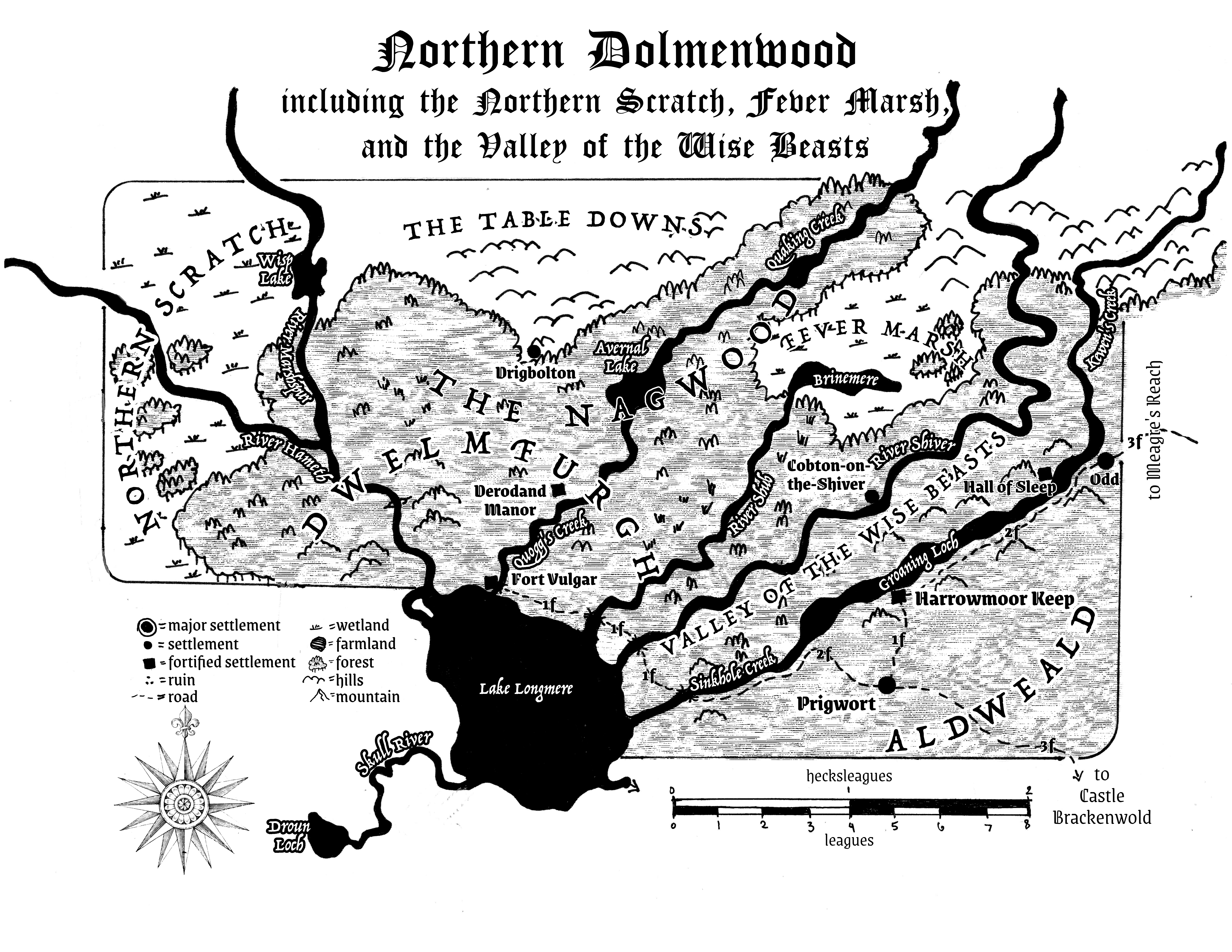 Northern Scratch, Fever Marsh, and the Valley of the Wise Beasts